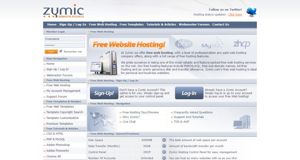 Free-Web-Host-Zymic